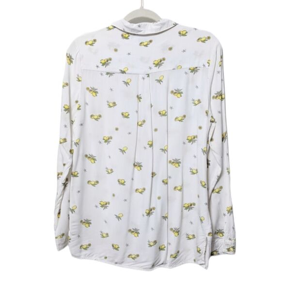 COTTON ON Lemon Print Button Up Blouse XS - Picture 6 of 7